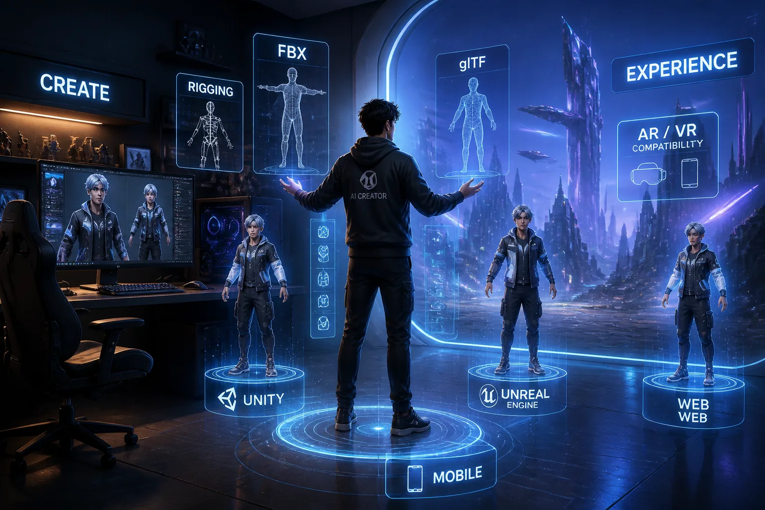 AI Avatars in Gaming, VR & the Metaverse: How to Build a Digital Identity That Works Everywhere