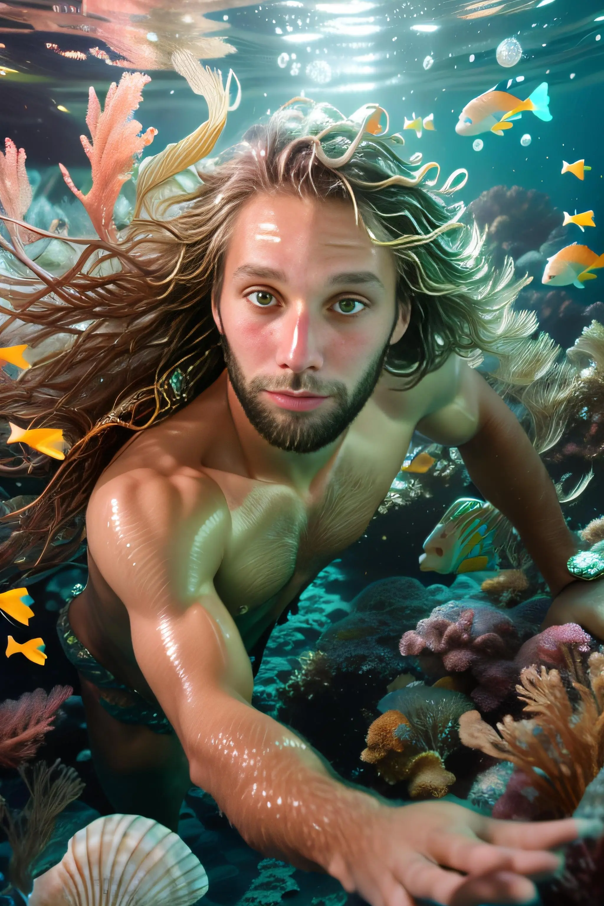 Mermaid AI Portrait for Men