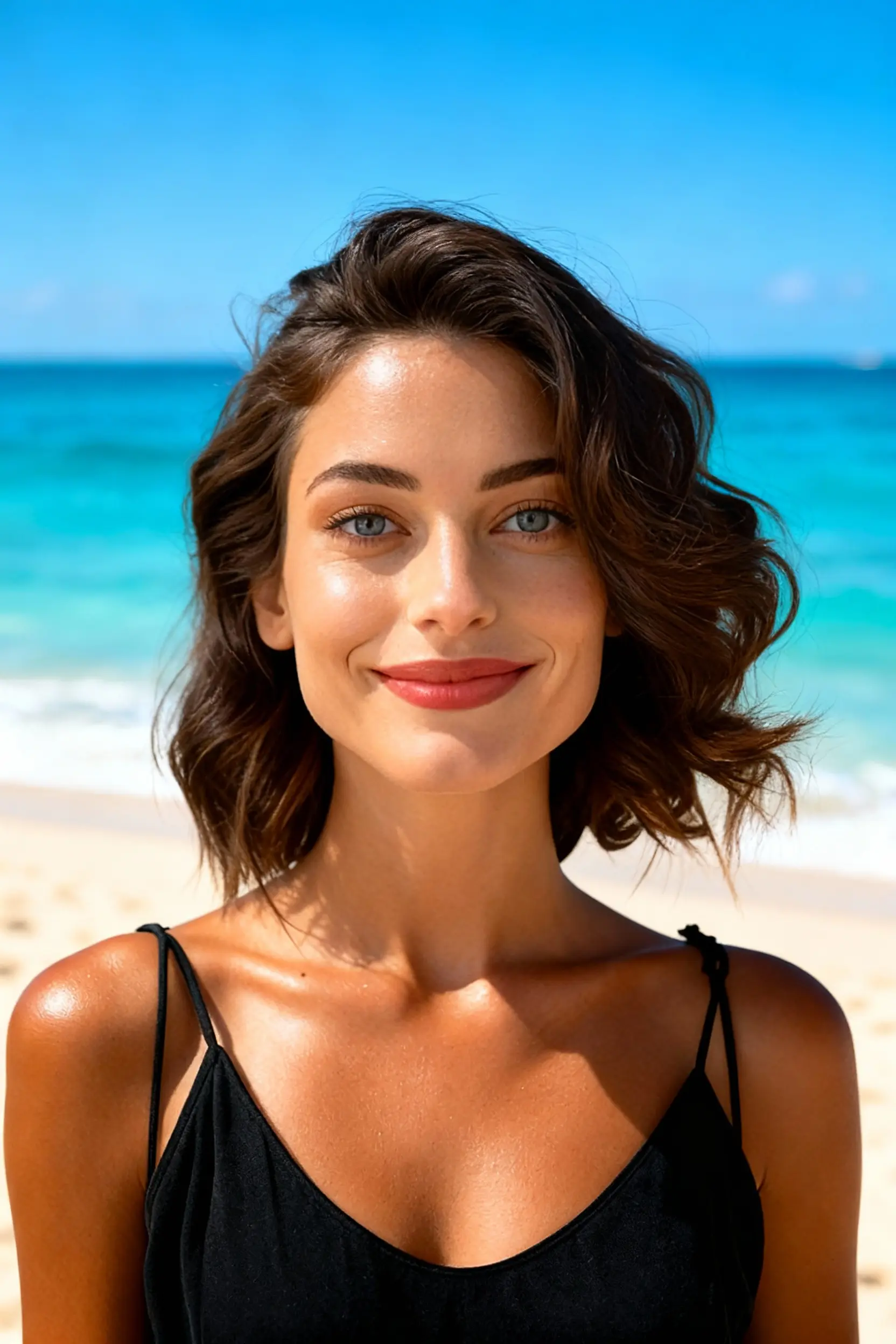 Beach Vibes AI Portrait for Women