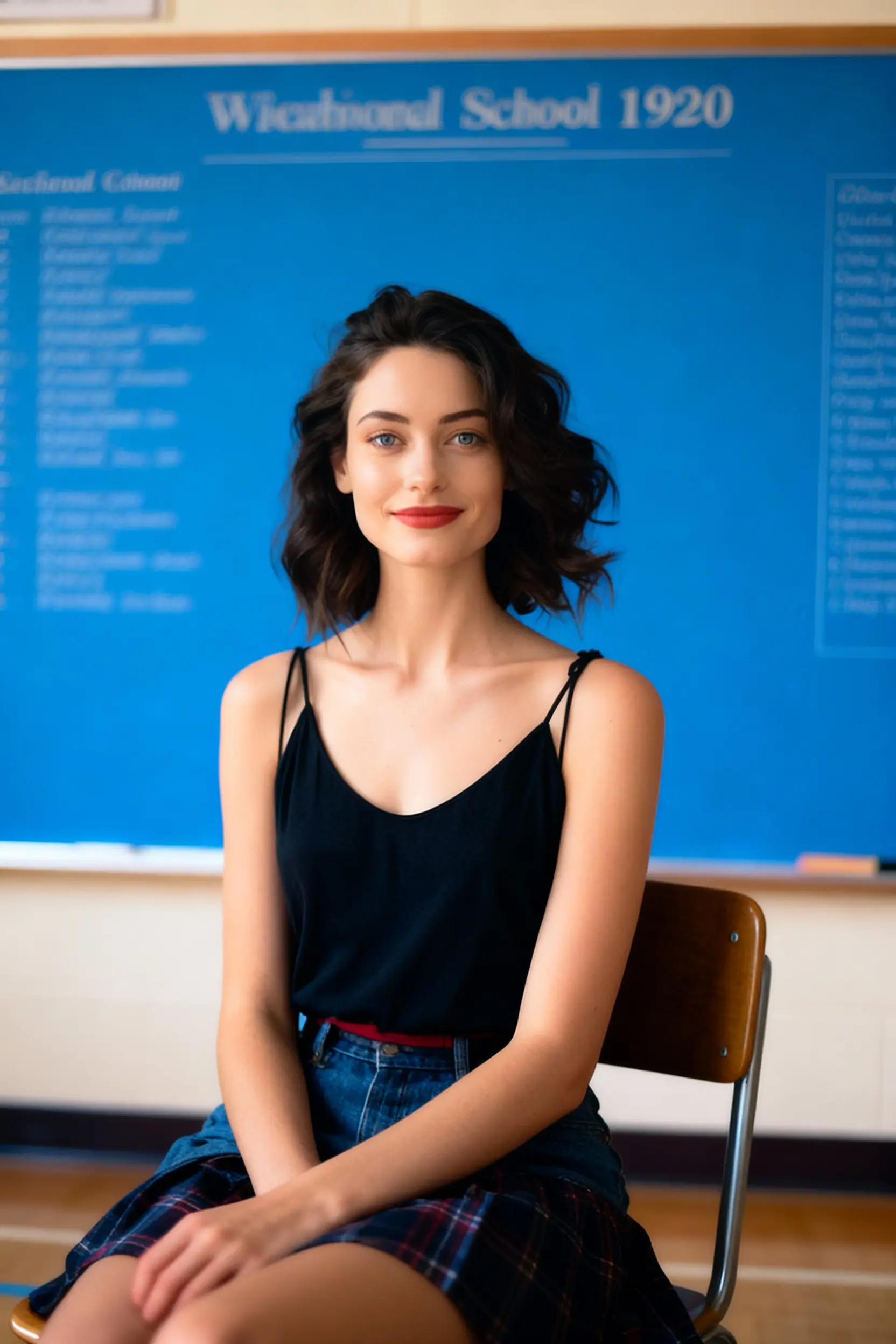 College Yearbook Picture AI Portrait for Women
