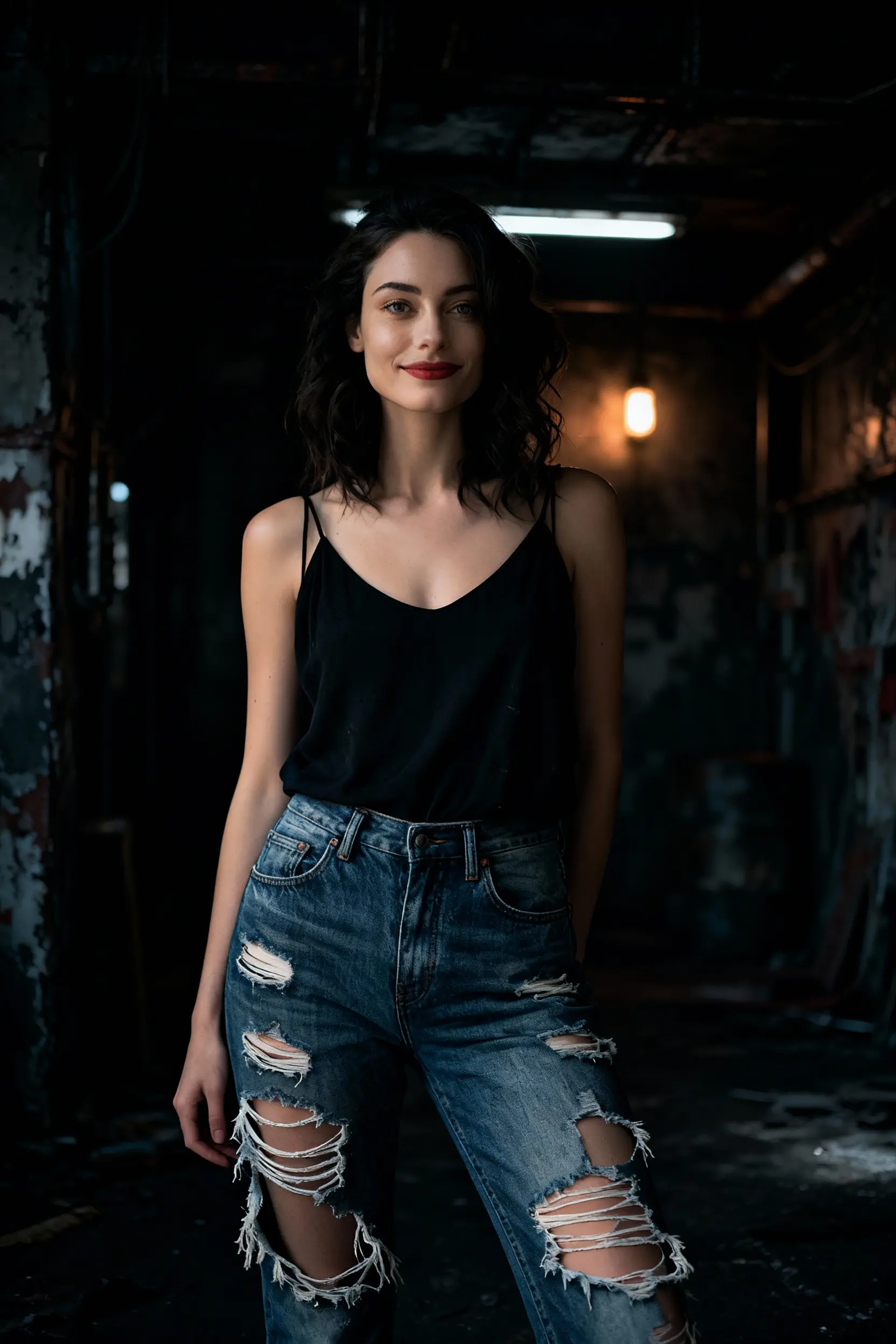 Grunge AI Portrait for Women