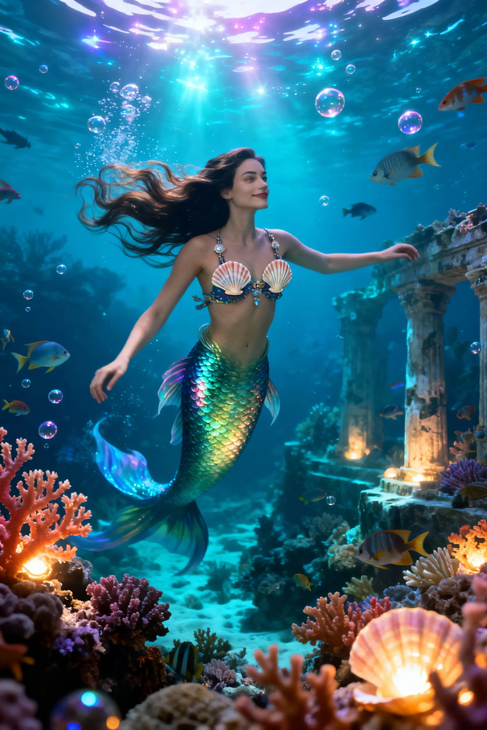 Mermaid AI Portrait for Women
