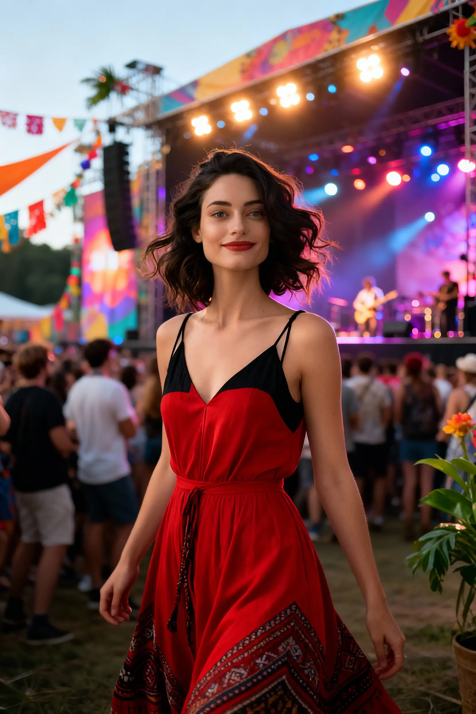 Music Festival AI Portrait for Women
