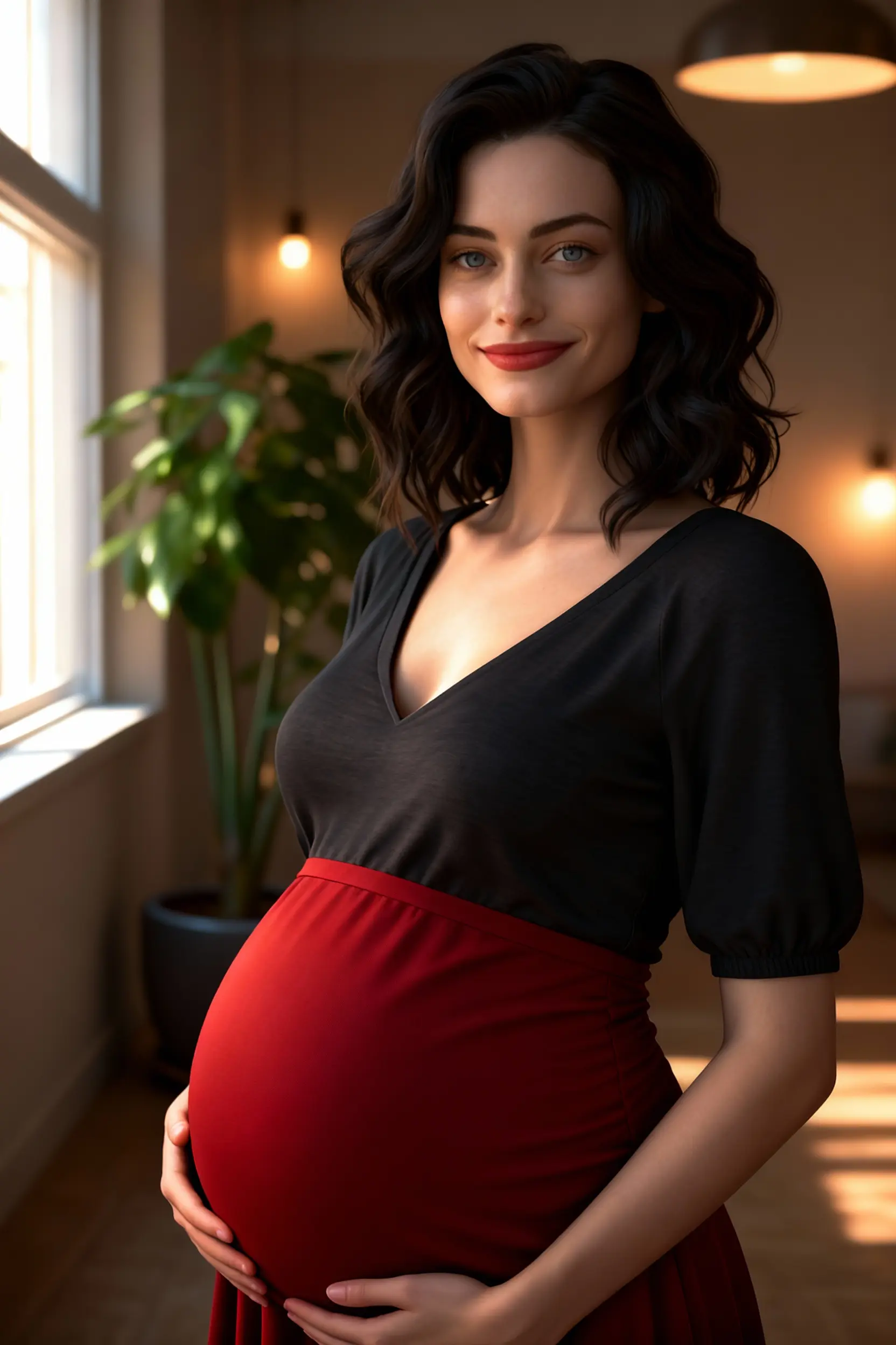 Pregnant AI Portrait for Women