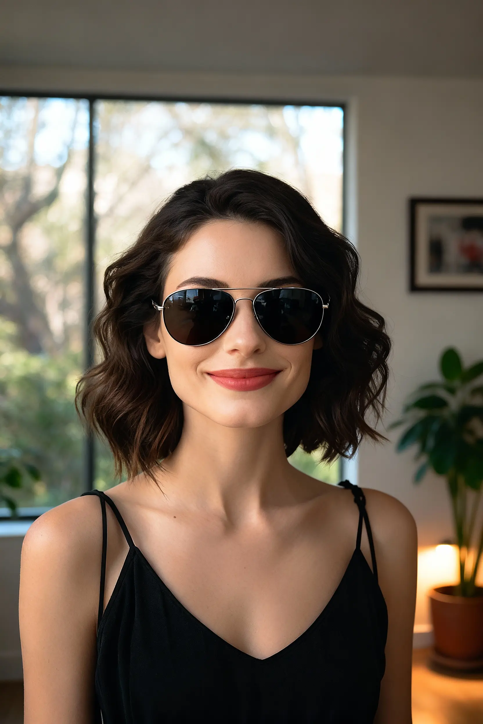 Stylish Shades AI Portraits AI portrait for woman